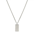 Geometric Emblem Pendant Necklace in Polished Metal-Tone – Design 012 main product view