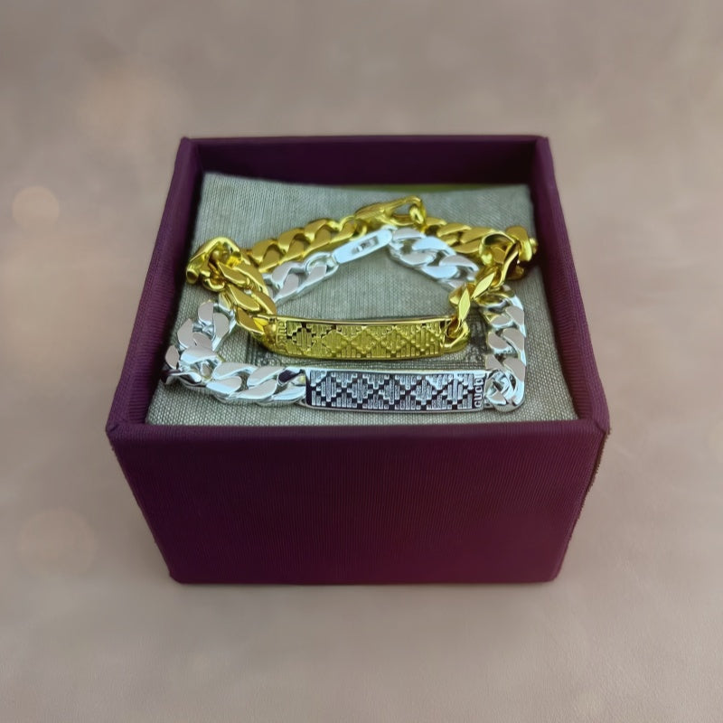Geometric Emblem Jewelry Accessory in Polished Metal-Tone – Design 013 main product view